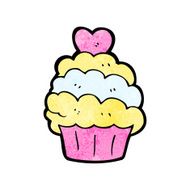 cartoon cupcake N173