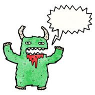 shouting monster cartoon N9