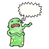 shouting monster cartoon N10