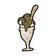 Cartoon Ice Cream Sundae N17