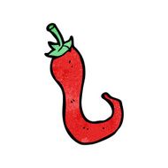 cartoon chili pepper N19