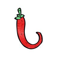 cartoon chili pepper N20