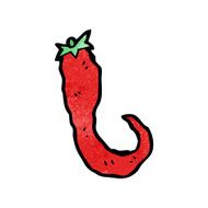 cartoon chili pepper N21