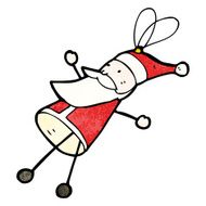 cartoon santa christmas tree decoration N4