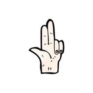 cartoon hand symbol N49