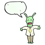 cartoon little alien N47