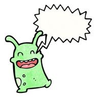 cartoon little alien N48