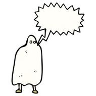 cartoon spooky ghost N116