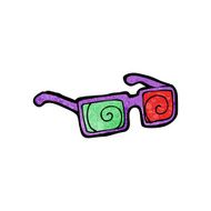 3D Glasses Cartoon N12