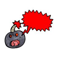 shouting bomb cartoon N4