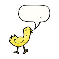 cartoon yellow bird N33
