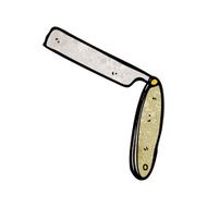 cartoon cut throat razor N8