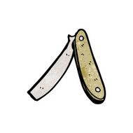 cartoon cut throat razor N9