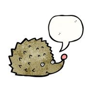 Funny Cartoon Hedgehog N6