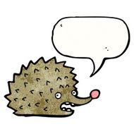 Funny Cartoon Hedgehog N7