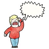 cartoon shouting man N55
