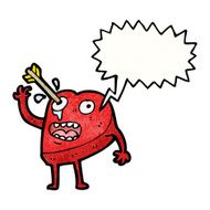 love struck heart cartoon character N3