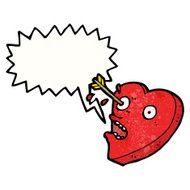 love struck heart cartoon character N4