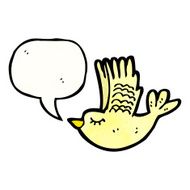 cute flying bird cartoon N6