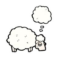 Cartoon Sheep N44