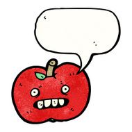 cartoon ugly apple N6
