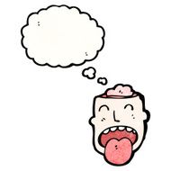 cartoon head with open brain N2