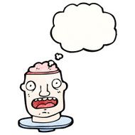 cartoon head on plate N4