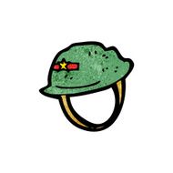 cartoon military helmet N2