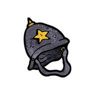 cartoon policeman's helmet N2