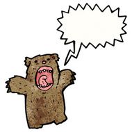 cartoon shouting bear N2