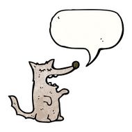 Cartoon Wolf N127