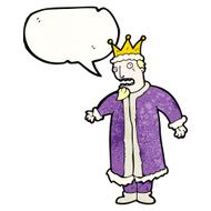 cartoon king with speech bubble N4