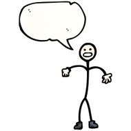 cartoon confused stick man N2