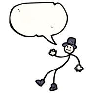 cartoon dancing stick man N2