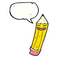talking pencil cartoon character N7