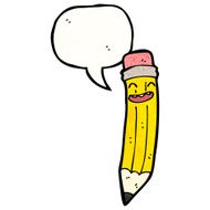 talking pencil cartoon character N8
