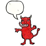 cartoon devil with speech bubble N24