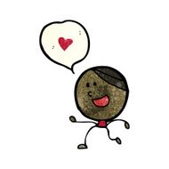 cartoon man in love N38