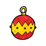 Cartoon Christmas Bauble N140