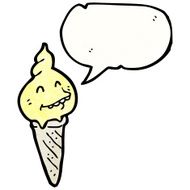 Cartoon Ice Cream Cone N70