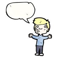 cartoon whistling boy N17