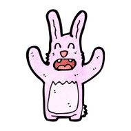 cartoon pink rabbit N65