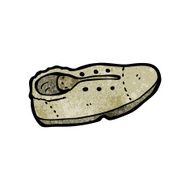 cartoon single old shoe N2