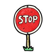 Cartoon Stop Sign N29