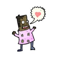 cartoon crazy woman in love N2
