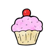cartoon cupcake N179