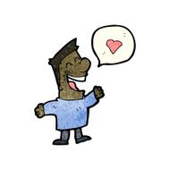 cartoon man in love N39