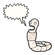cartoon frightened worm N2