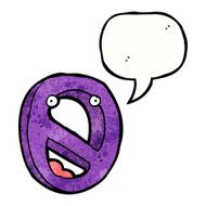 Cartoon Number Zero N9