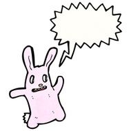 crazy spooky bunny rabbit cartoon N4